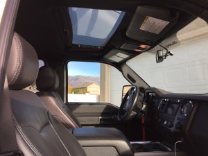 2012 Ford F350 six door interior