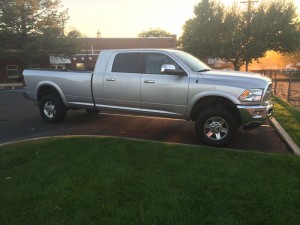 Ram 3500 Mega Cab with a long bed conversion